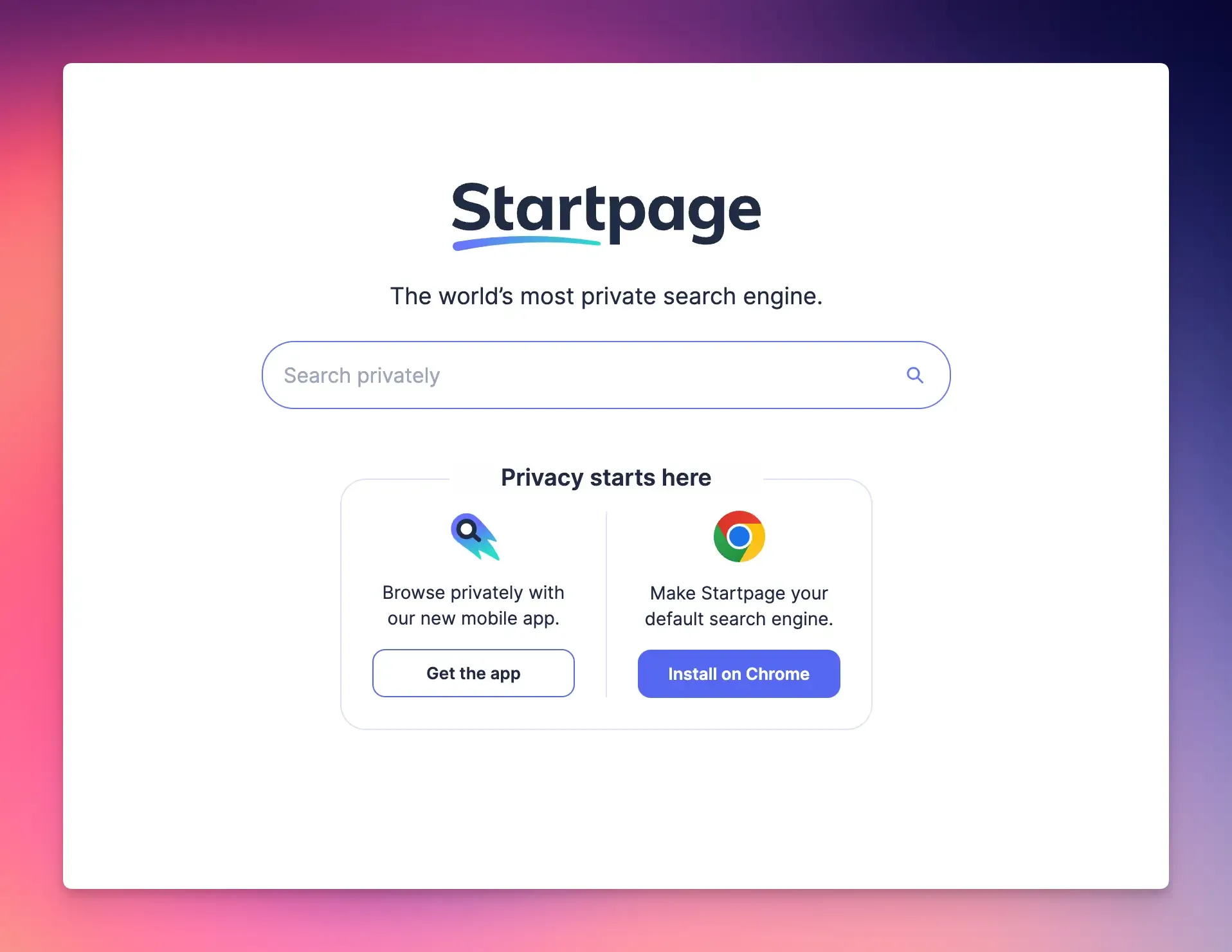 Startpage
