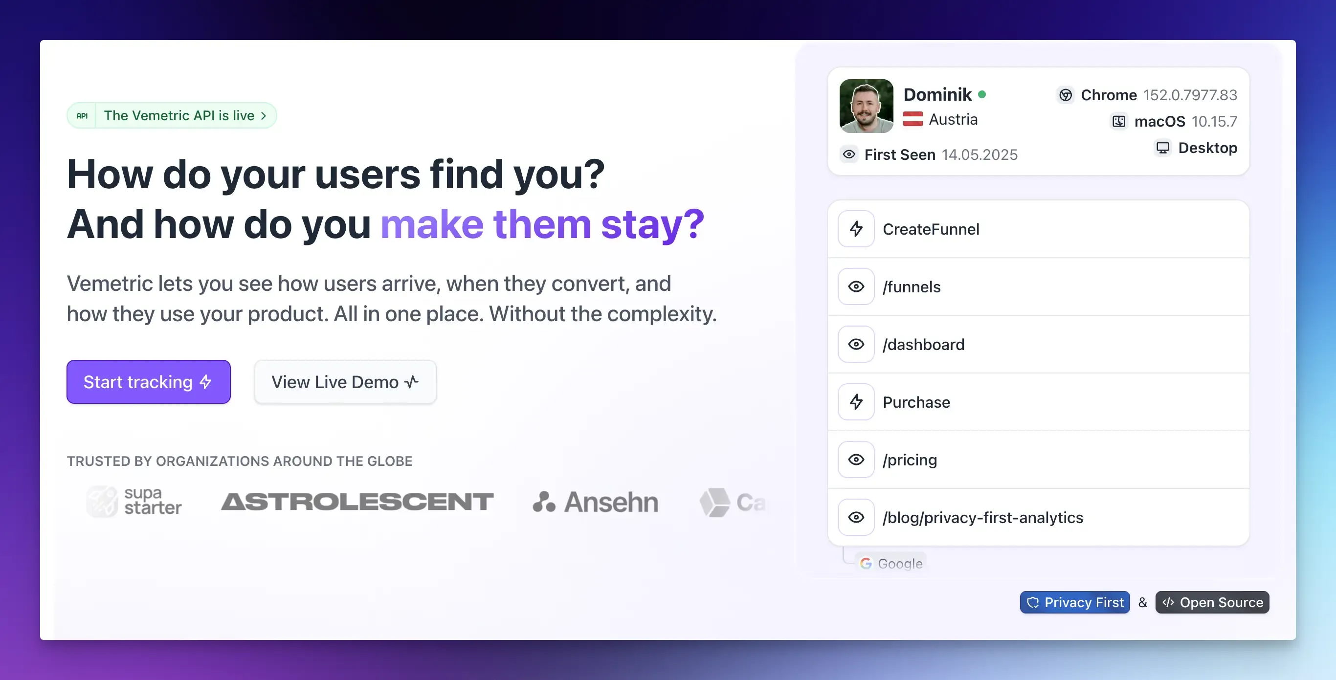How Vemetric Helps You Find the Exact Step Where Users Quit
